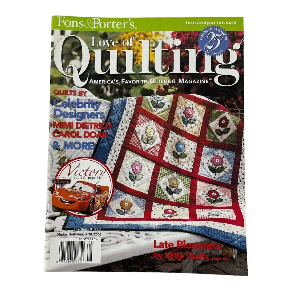 Fons & Porter Love of Quilting Magazine Lot‎ of 6 Full Year 2006